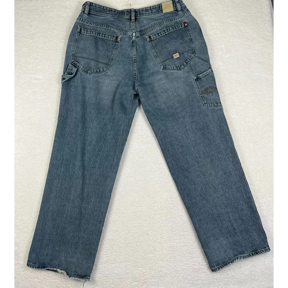 Ecko Unltd Jeans Mens Sz 36 Carpenter Wide Leg Hip Hop Baggy 90s Skater Y2K‎